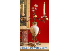 Ormolu Ceramic Flower Base图1
