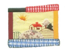 Embroidered patch with patchwork图1