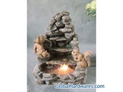 Fiberglass fountain with light图1