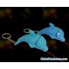 Offer laser dolphin shaped keychain