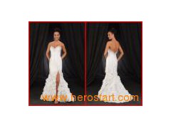 Customize Popular Fashion Satin Prom Dress Gown (081)图1