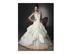 Organza Train Bridal Gown (C5034)图1
