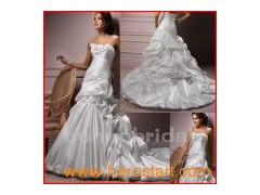 Strapless&Trail Wedding Dress (044)图1
