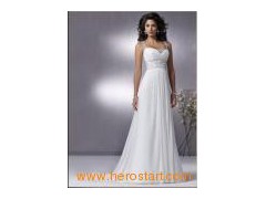 Popular Beach Popular Wedding Dress(W0004)图1