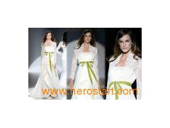 2011 off-The-Shoulder Cathedral Train Applique Wedding Dress for Bride (7050)图1