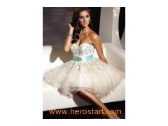 2011 Style Strapless Mini Cocktail Dress (M1005)图1