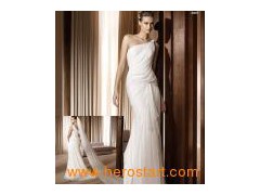 Long Sleeve Wedding Dress Gown (CL1009)图1