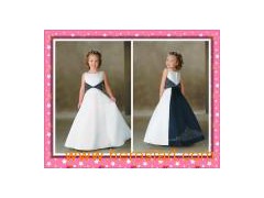 2011 New Style Sleeveless Flower Girl Dress (H009)图1