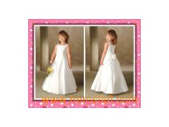 Flower Girl Dresses Satin (H012)图1