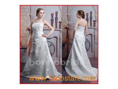 Style Satin&Appliqued Wedding Dress (N008)图1