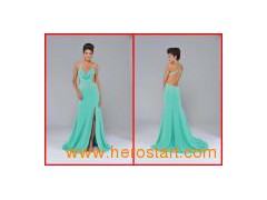 2011 New Style Chiffon&Beaded Evening Dress (055)图1