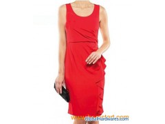 ruffle evening dress图1