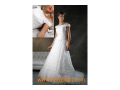 Chiffon Wedding Dress Gown (C5084)图1