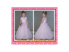 Popular Floor Length Flower Girl Dress (H021)图1