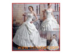 Satin Bridal Gown, Wedding Dress (N002)图1