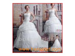 New Style Satin&Organza Popular Wedding Dress (N006)图1