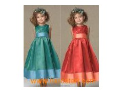 Popular Beautiful Lovely Flower Girl Dress (7074)图1