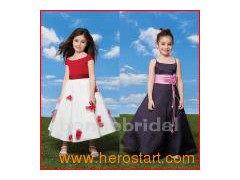 Brief Flower Girl Dress (H003)图1