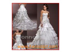 &Satin Wedding Gown (022)图1