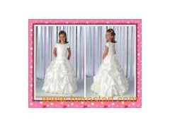 Designer Flower Girl Dress (H025)图1
