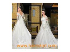 Elegant Cathedral Bridal Dress and Wedding Gown (C5119)图1