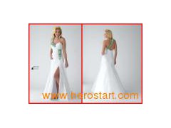 Fashion One-Shoulder Chiffon Evening Dress (068)图1