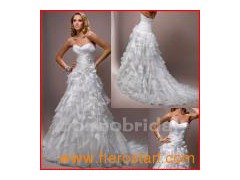 Style Satin&Organza Wedding Gown (029)图1