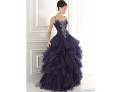 Special Evening & Party Gowns with high-quality French Taffe图1