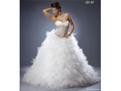 Fashionable Bridal Gowns with high-quality French Taffeta, I图1