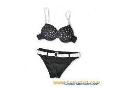 Black Hard Cup Bikini图1