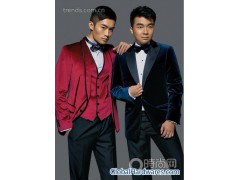 western style men tuxedo Hand图1