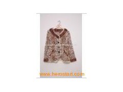 Leopard printing velour pajamas图1
