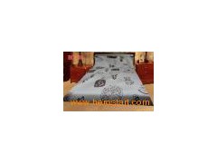 Customized Bed cover made of polyester and silk the same design图1