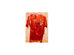 embroidered satin robe many colors available图1
