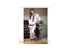 Wholesale luxurious ladies' silk pajamas图1
