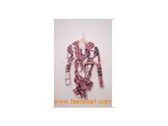 Thermal plaid coral fleece pajamas图1