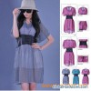 Short Sleeve Women′s Chiffon Dress (A88066)