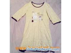 Lady cotton night wear图1