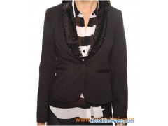 sequin collar blazer图1