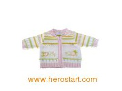 Baby′s Knitted Cardigan, Cotton Sweater (SFY-A123)图1