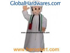 Arab Man Plush Adult Mascot Costume图1