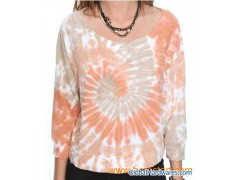 tie dye french terry pullover图1