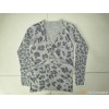 Ladies knitted cardigan with printing
