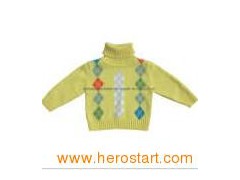 Girls′ Intarsia Sweater (KX-CG17)图1