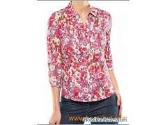allover flower print shirt图1