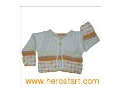 Baby′s Cotton Sweater, Knitted Cardigan, Long Sleeve (SFY-A041)图1