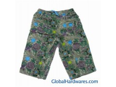 Flower corduroy shorts图1