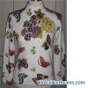 ladies' print sweater
