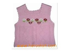 Baby′s Lovely Vest, Cotton/Acrylic Sweater (SFY-A094)图1