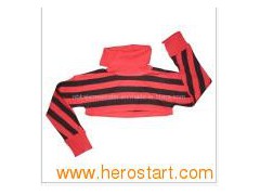 Girl′s Short Striped Pullover Shawl (KX-B45)图1